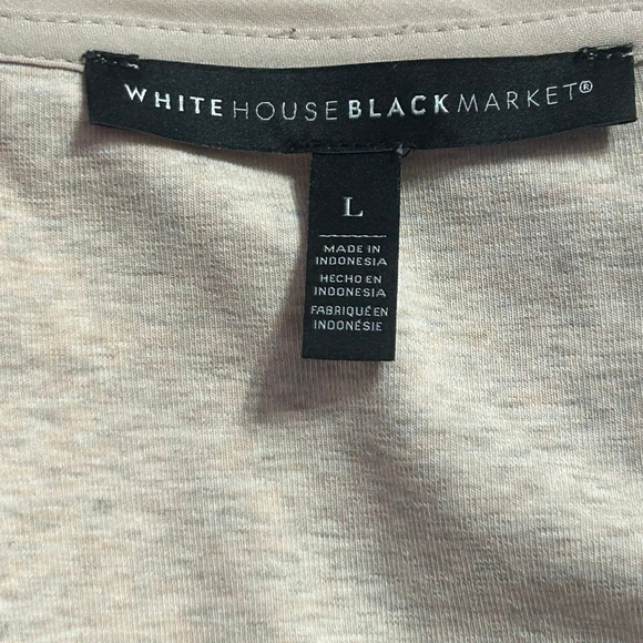 Women's White House Black Market Top Size L Pink Long Sleeve - Picture 6 of 7